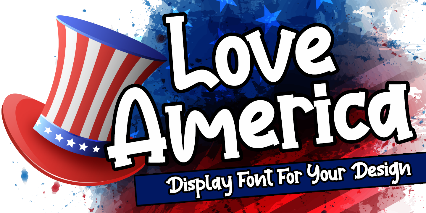 Example font Love America #8